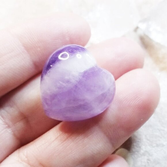 Amethyst Heart + Quartz Collection #2 - Tranquility & Stress Relief - Picture 3 of 9